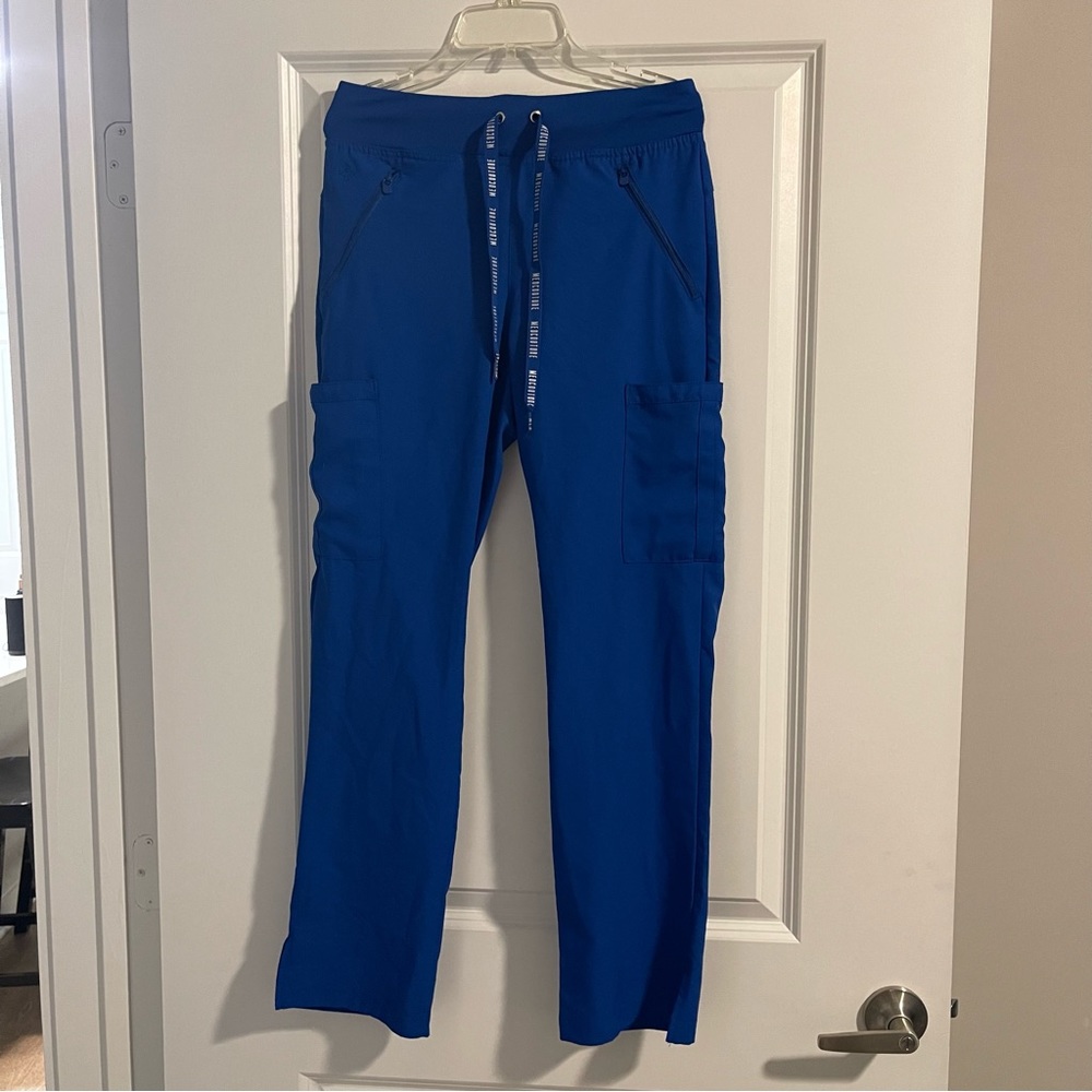 Med Couture Drawstring Cargo Pants Royal Blue